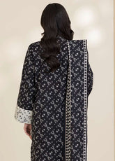 Zellbury Printed Cotton 3 Piece Unstitched Suit WUC25X30040